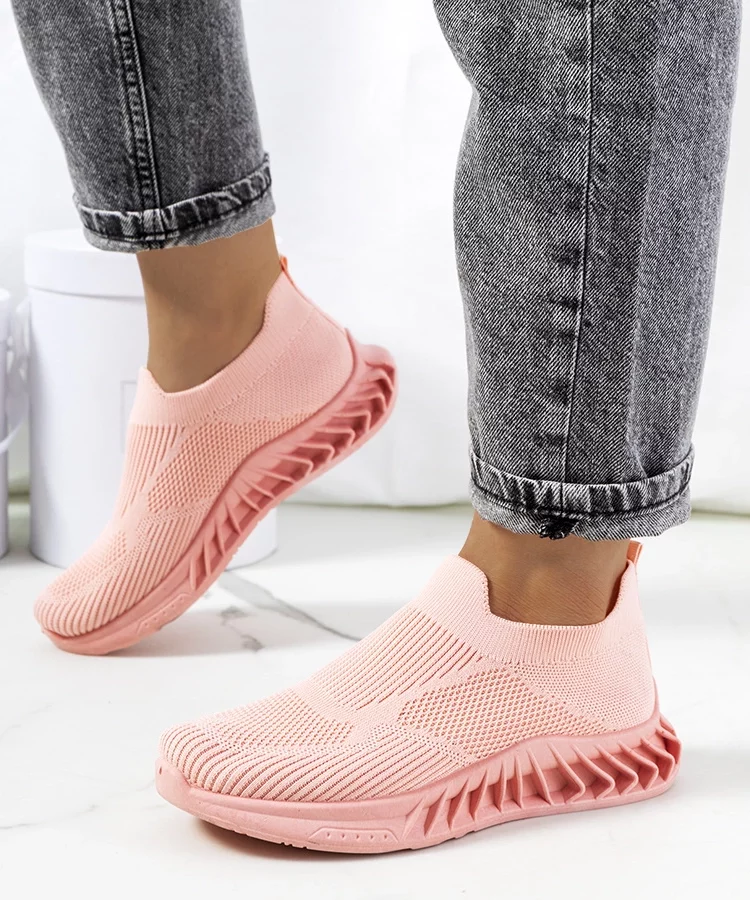 Różowe sneakersy sportowe Neda