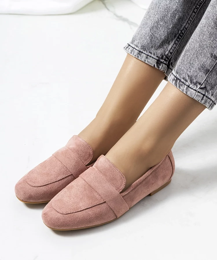 Różowe półbuty damskie Hanny