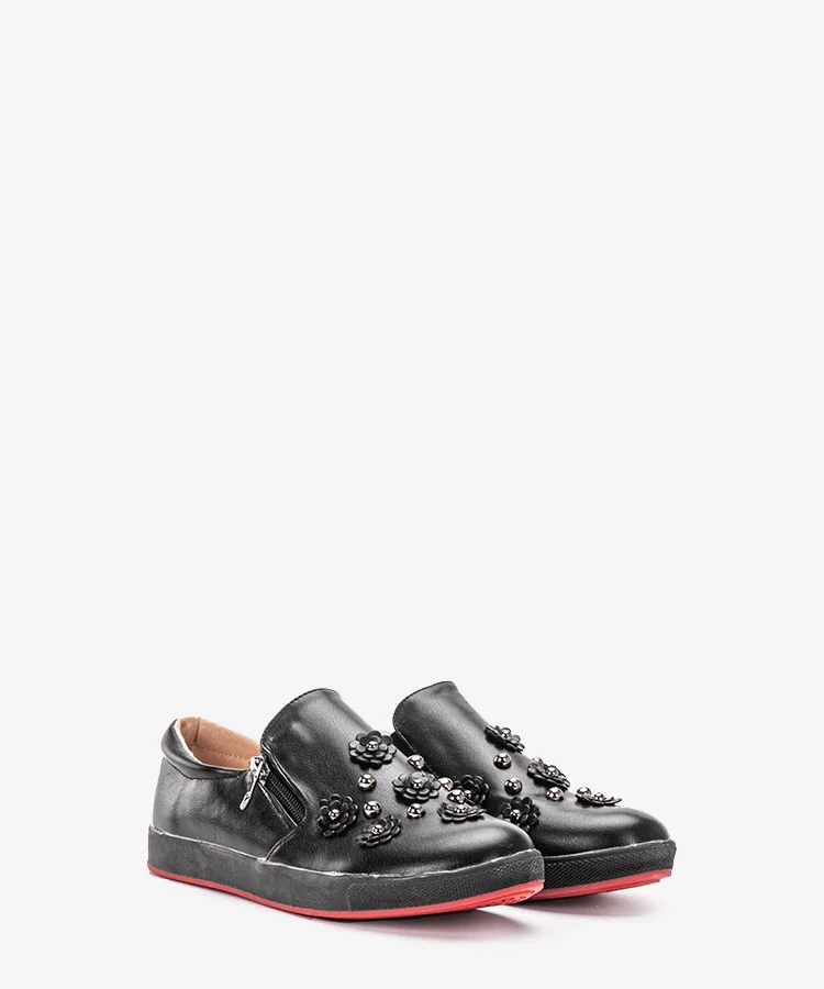 Czarne tenisówki dziecięce Jorik