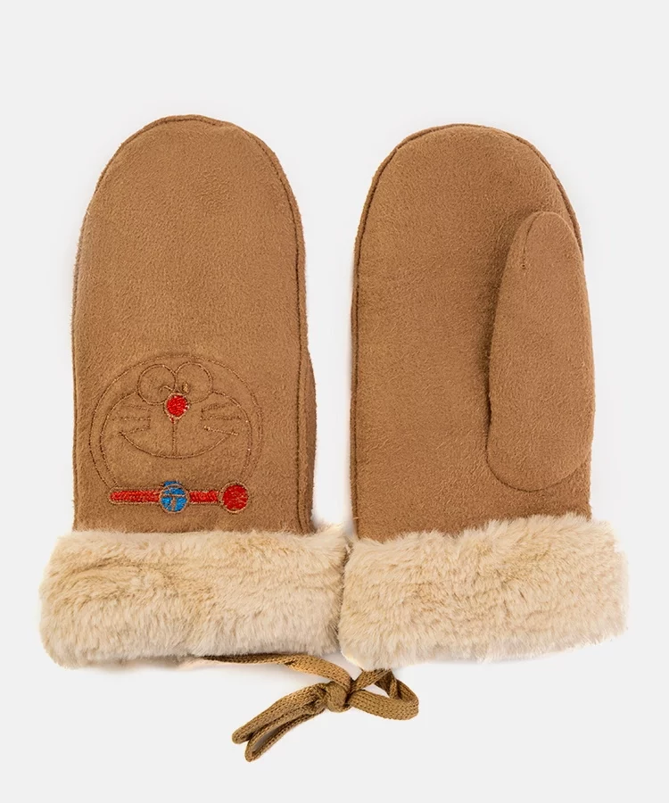 Brązowe rękawiczki dziecięce Kitty