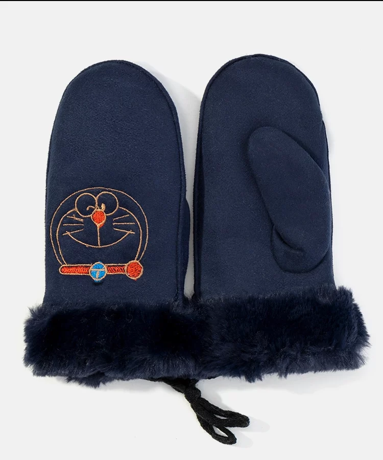 Granatowe rękawiczki dziecięce Kitty