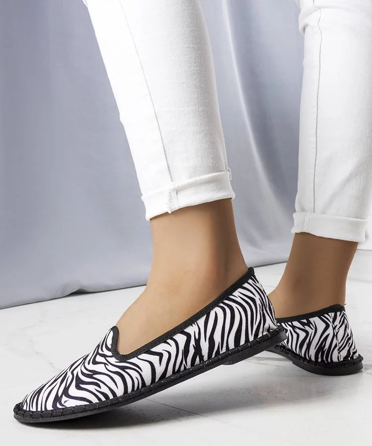 Balerinki w print zwierzęcy Ermengardi