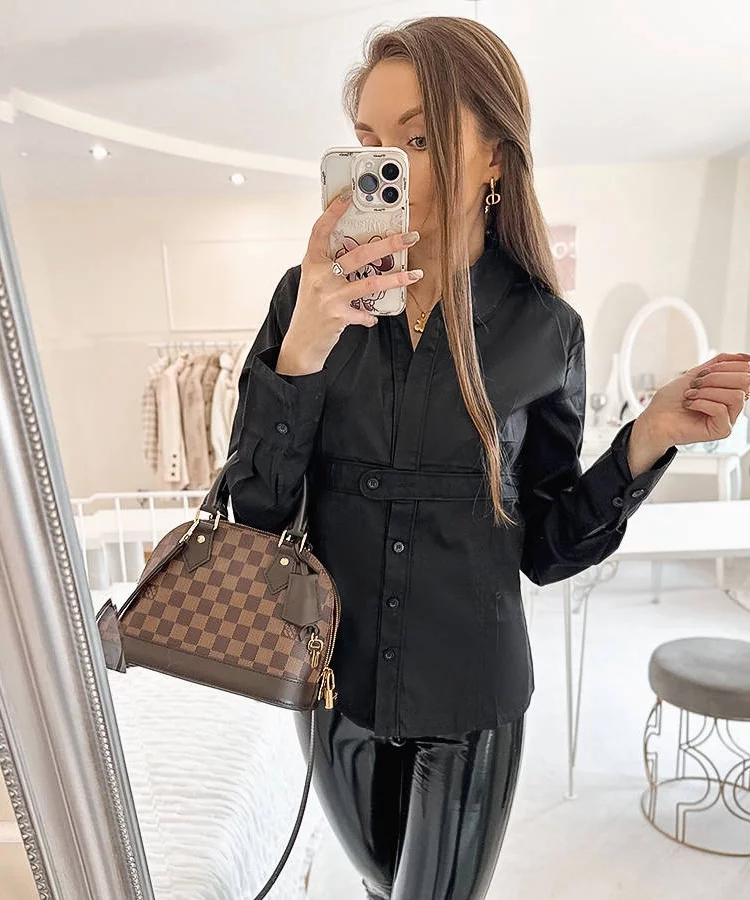 Czarna koszula damska Babeti