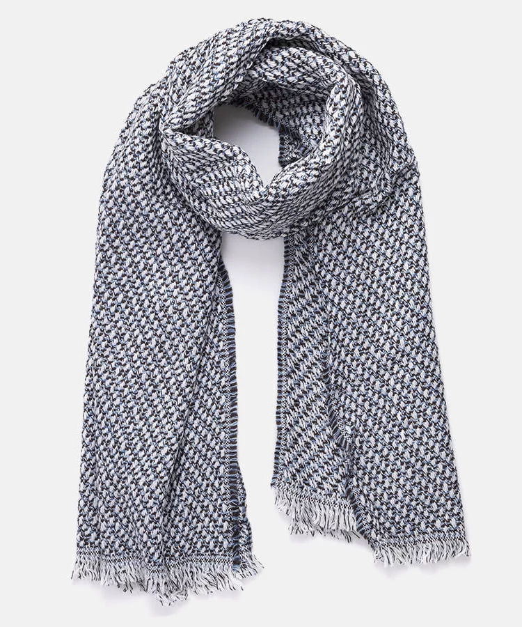 Niebieskobiały szalik Aria