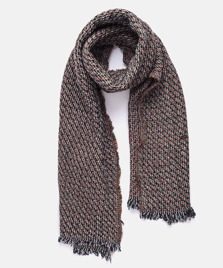 Zielonopomarańczowy szalik Aria