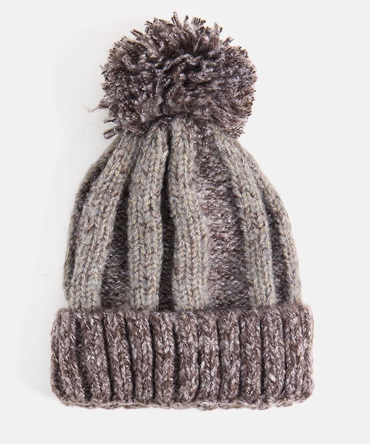 Brązowa czapka z pomponem Cormil