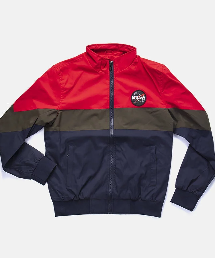 Czerwona męska kurtka ze stójką Marmion