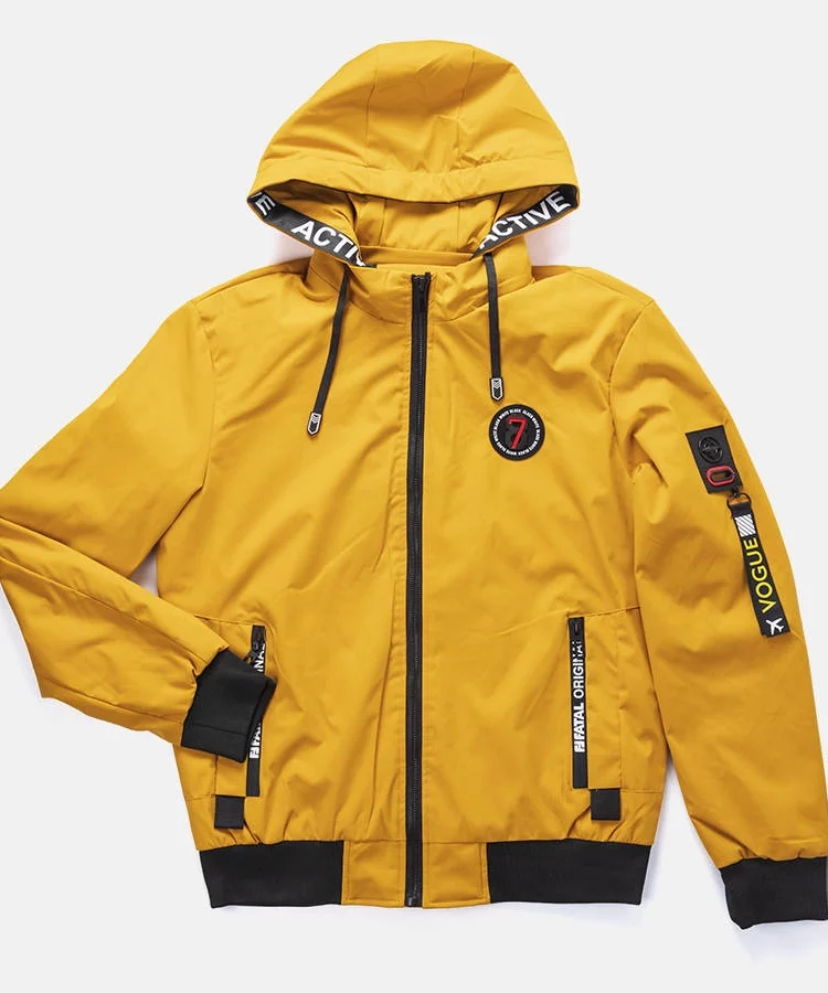 Żółta męska kurtka przejściowa Tollmache