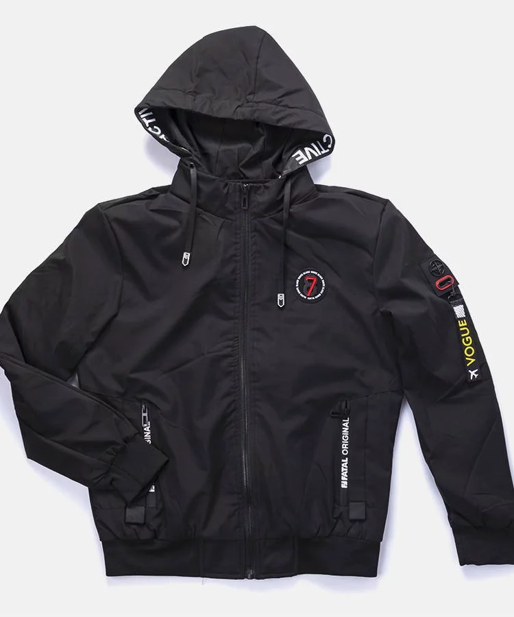 Czarna męska kurtka przejściowa Tollmache