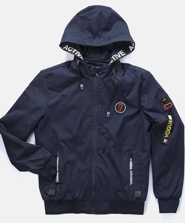 Granatowa męska kurtka przejściowa Tollmache