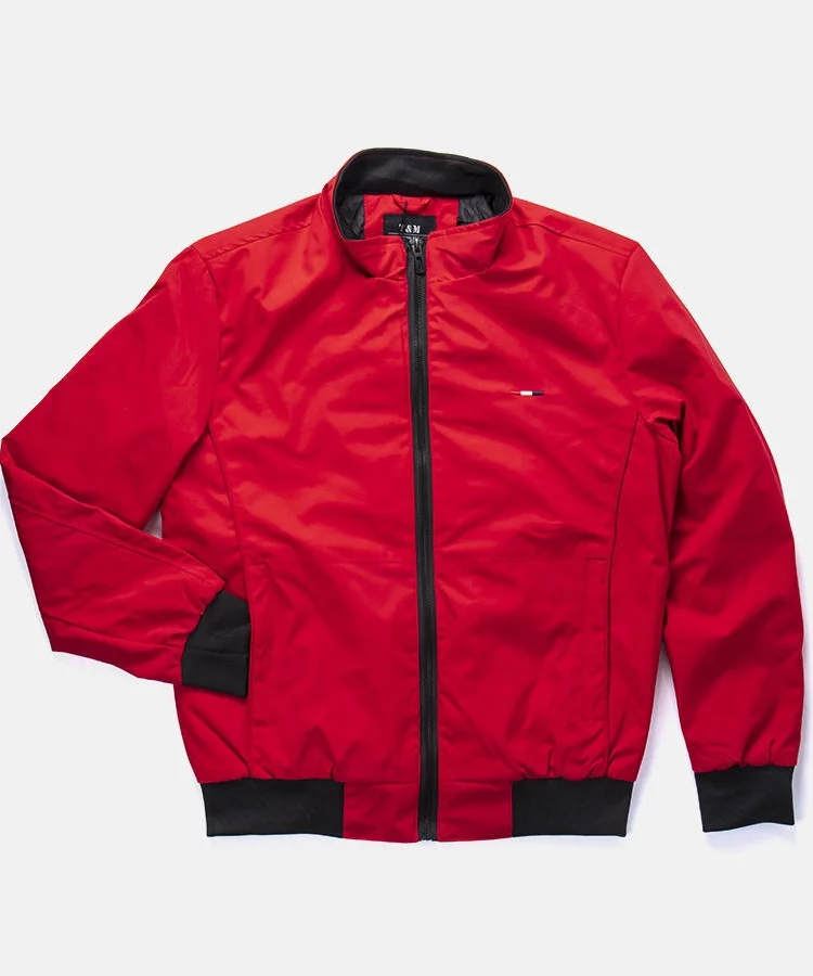 Czerwona męska kurtka wiatrówka Boulé