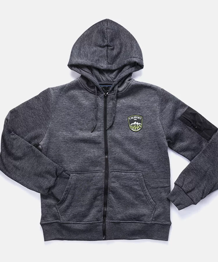 Ciemnoszara męska bluza z kapturem Labrosse