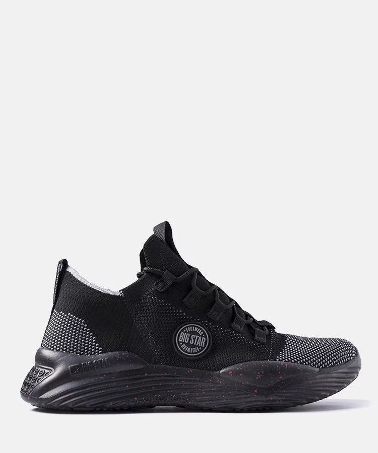 Czarne sneakersy męskie Big Star LL174282