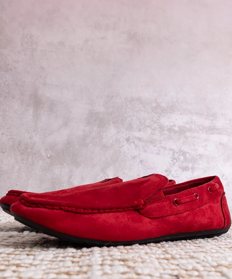 Czerwone mokasyny męskie Nashville