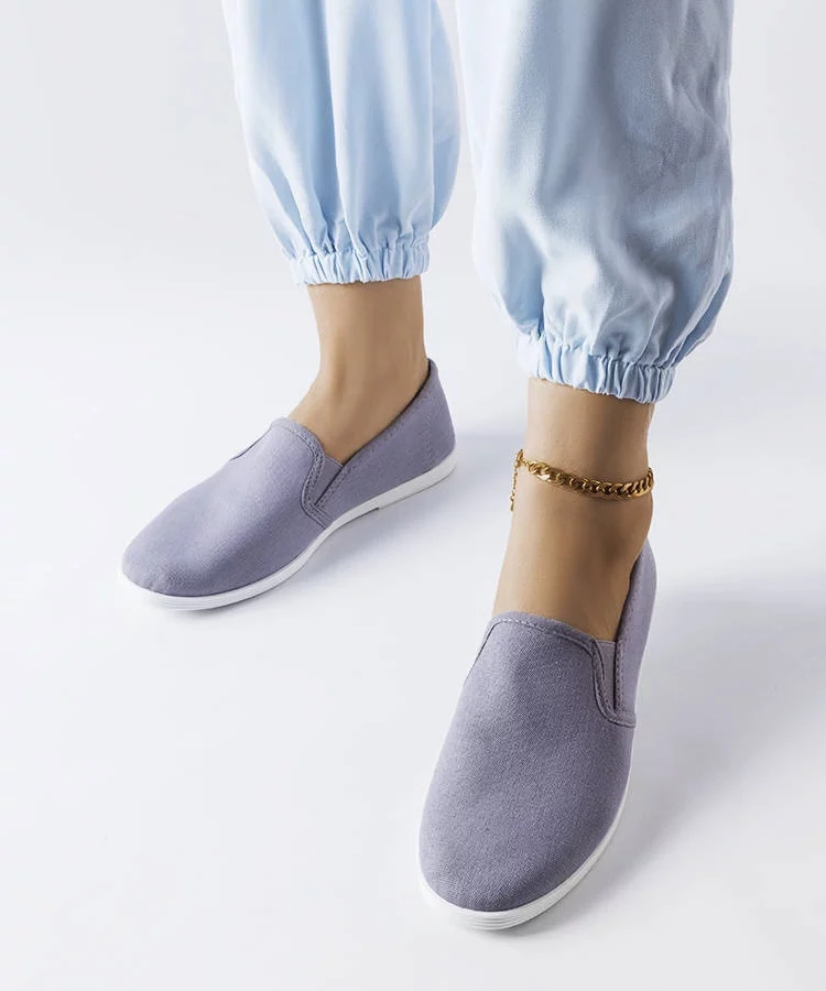 Szare materiałowe tenisówki Quincy