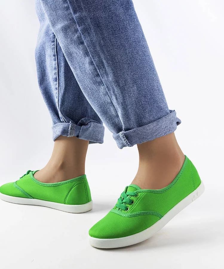 Zielone tenisówki Lafayette