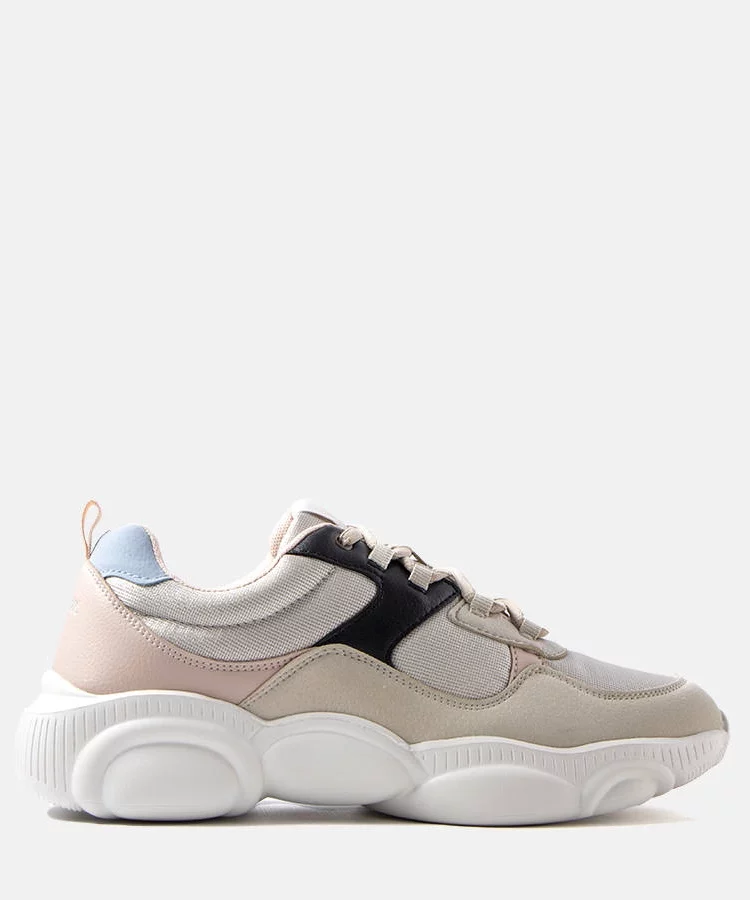 Beżowe buty sportowe damskie Lee Cooper LCWL-20-39-031