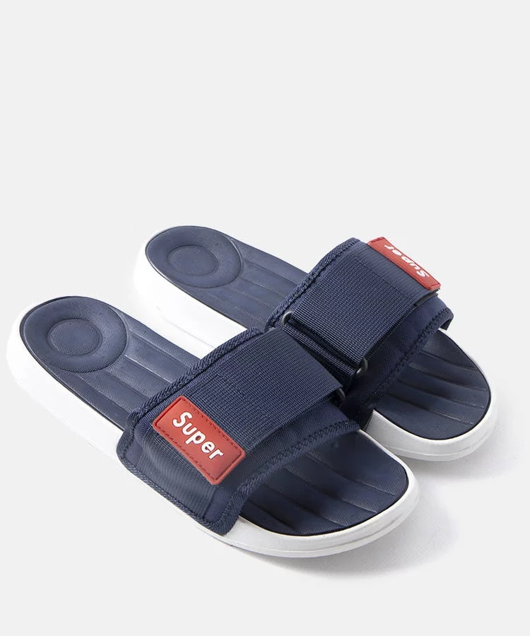 Granatowe męskie klapki regulowane Alley