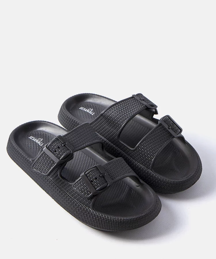 Czarne męskie klapki Karersee