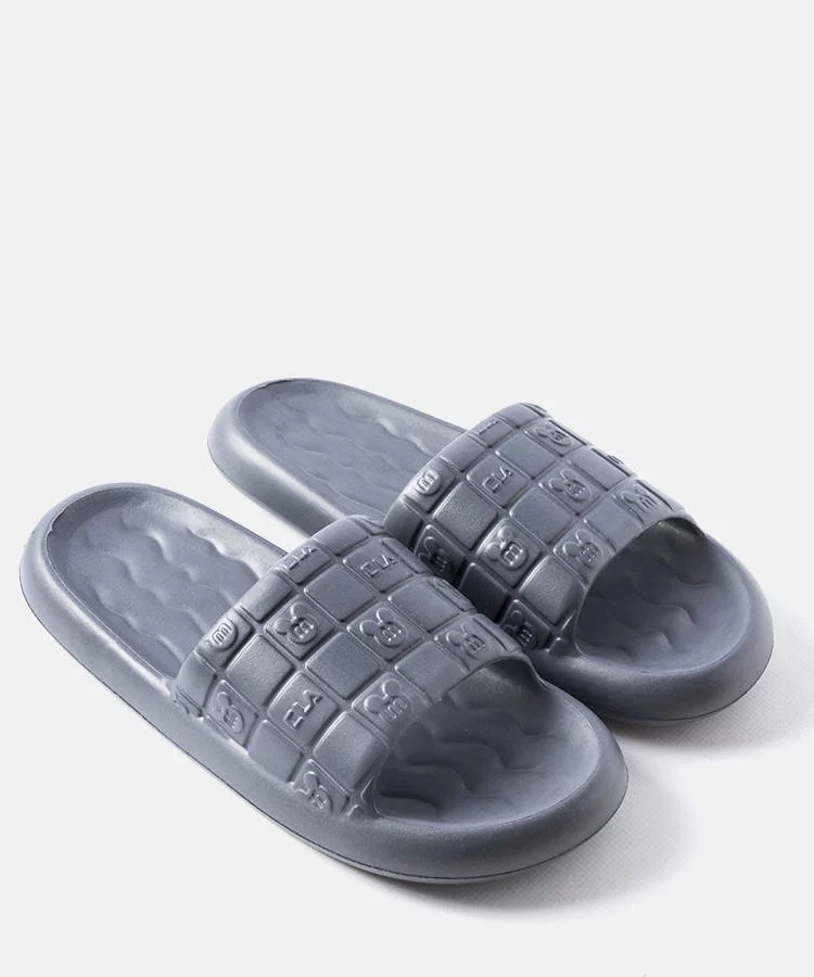 Ciemnoszare męskie klapki Butler