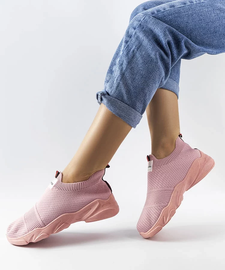 Różowe wsuwane buty sportowe damskie Greco