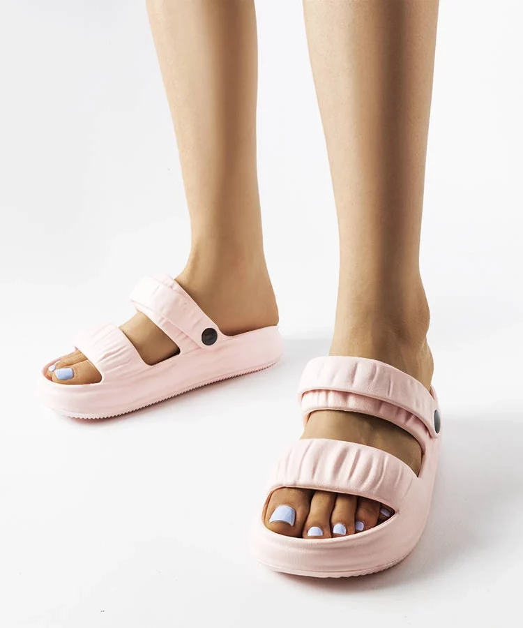 Różowe piankowe klapki Griffin