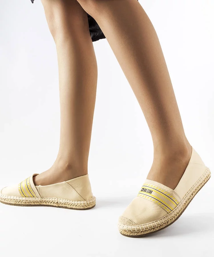 Beżowe espadryle Big Star LL274895