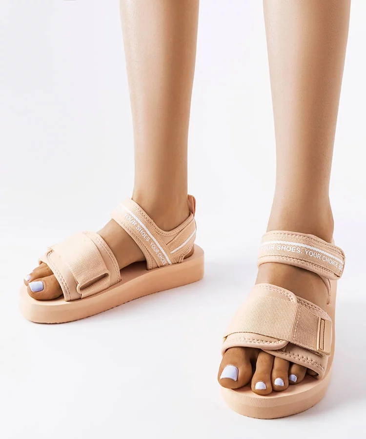 Beżowe piankowe sandały Big Star LL274787