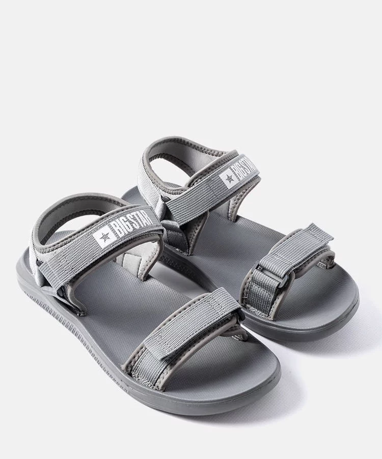 Szare sportowe sandały Big Star HH174843