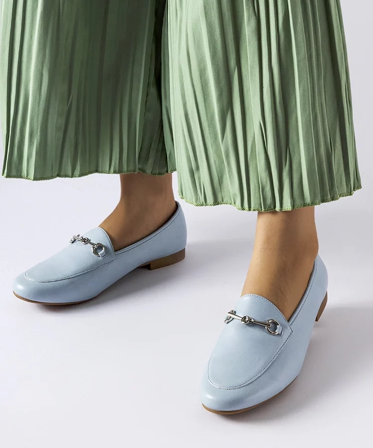 Niebieskie mokasyny Vinceza