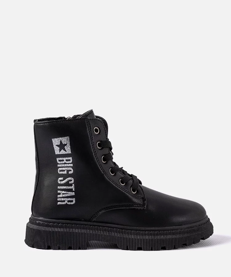 Czarne botki ocieplane Big Star MM374152