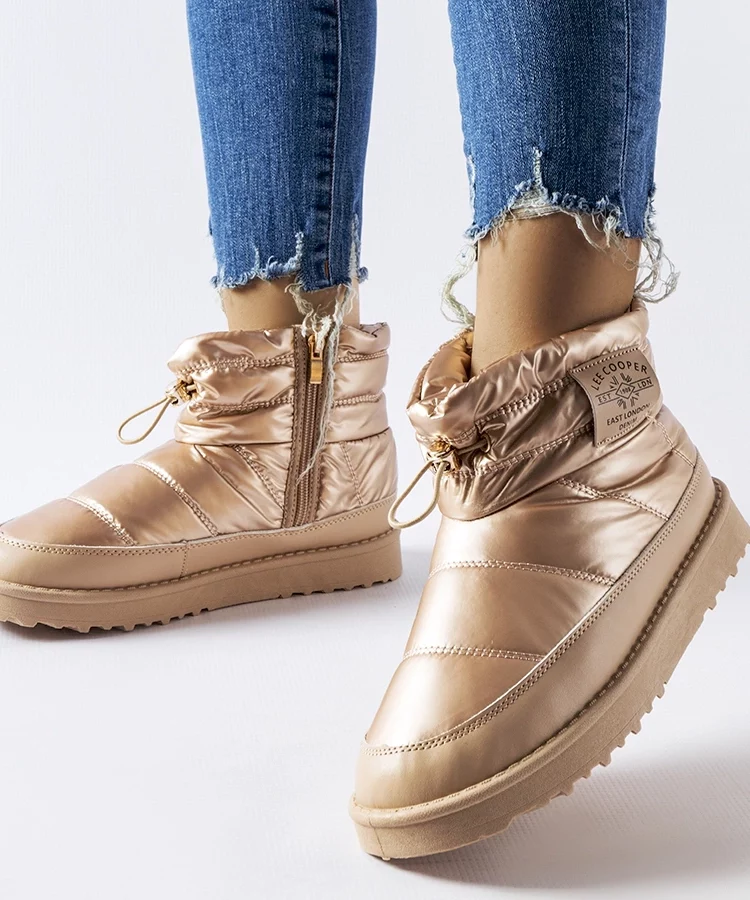 Złote śniegowce Lee Cooper LCJ-23-44-1965L