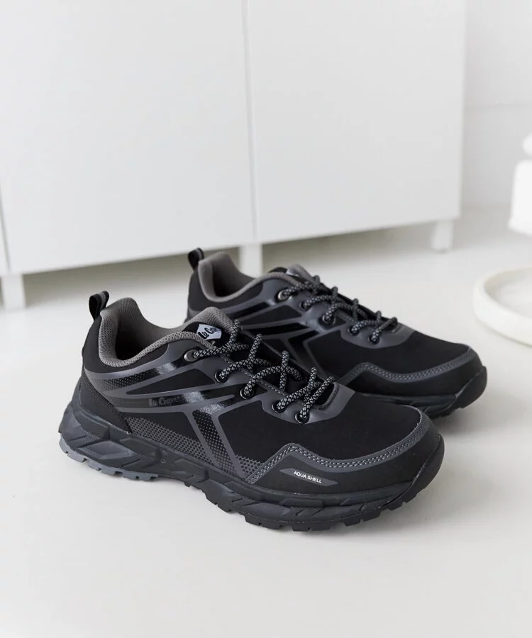 Czarne buty sportowe Aqua Shell LCJ-22-01-1372M