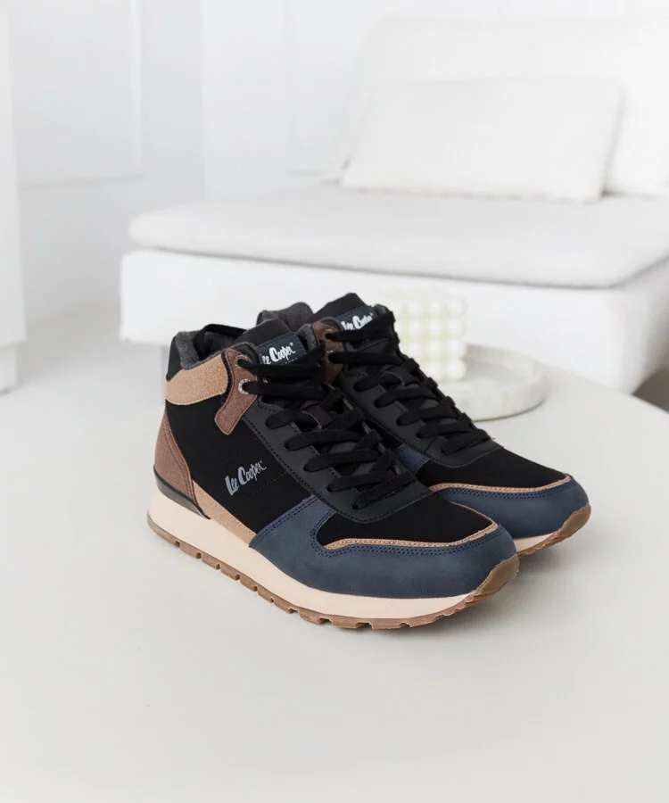 Niebiesko-brązowe sneakersy LCJ-23-31-3065M