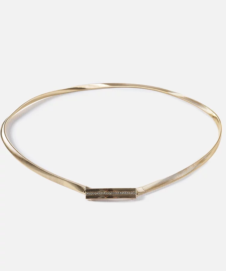 Złoty elastyczny pasek z cyrkoniami Umberti