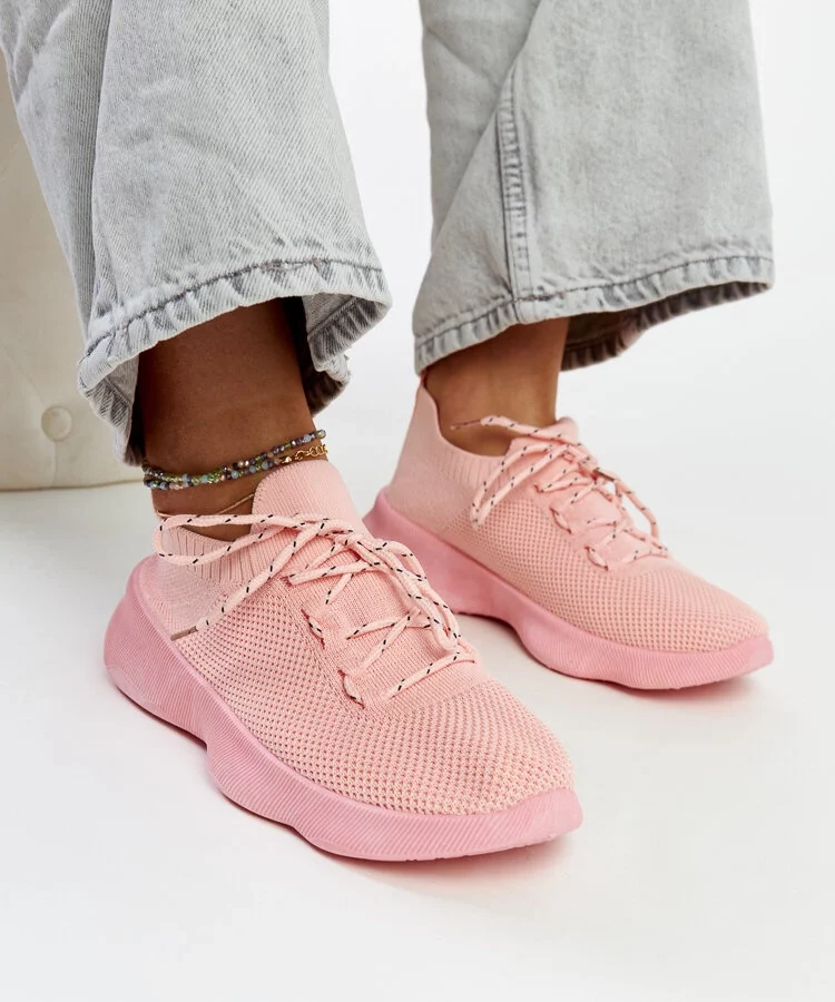 Różowe sneakersy sportowe Roshni