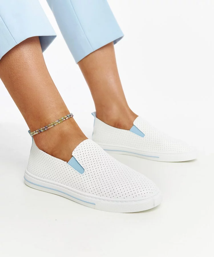 Białe półbuty Sanan