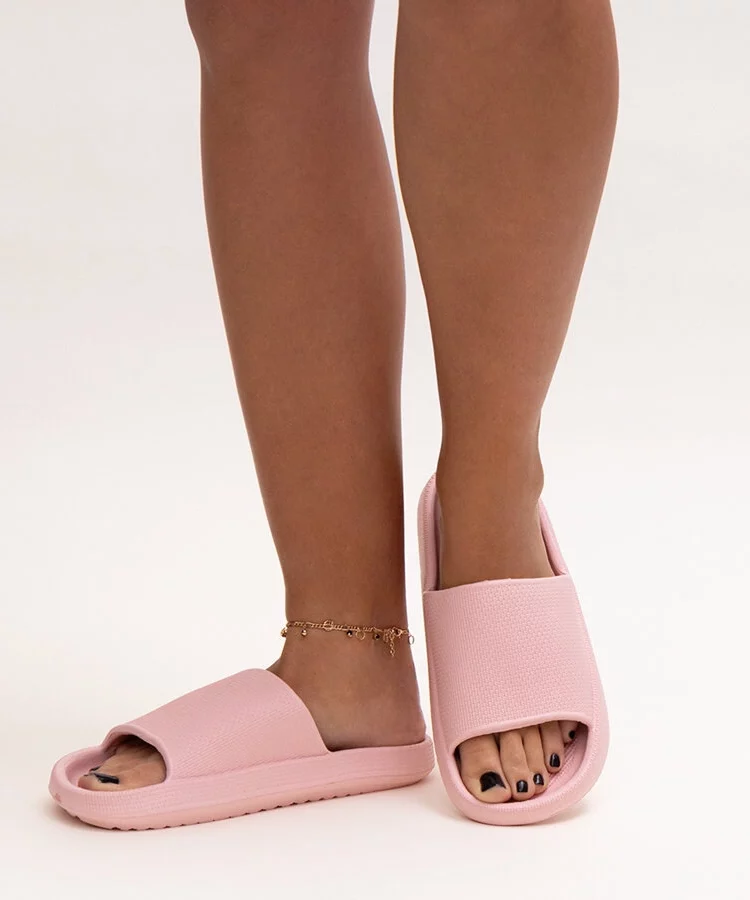 Różowe klapki piankowe Gardne