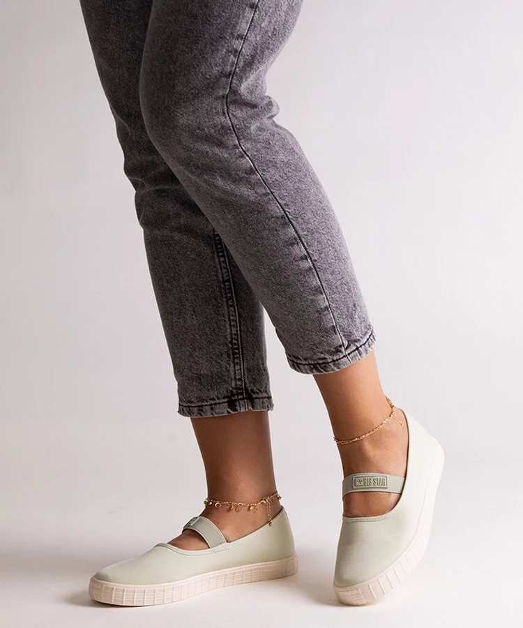 Zielone tenisówki Big Star NN274604