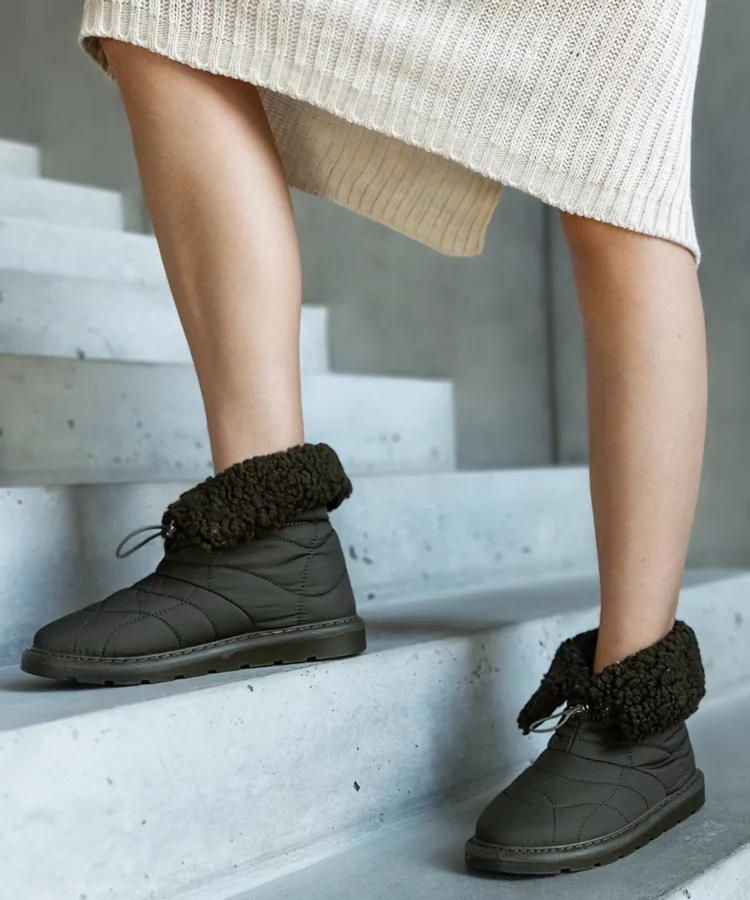 Zielone ocieplane śniegowce ze ściągaczem Caellita