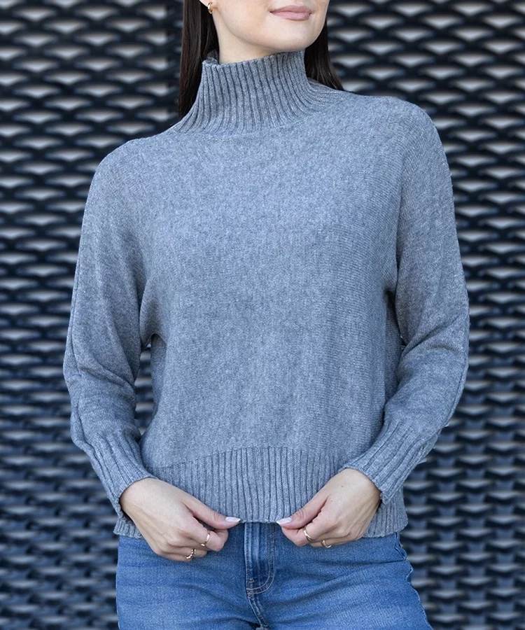 Szary golf o luźnym kroju Lukana