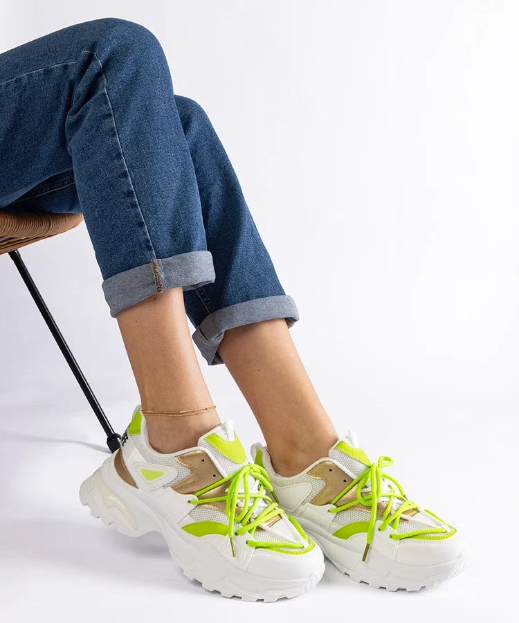 Białe sneakersy sportowe Sulamita