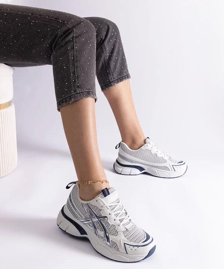 Niebieskie sportowe sneakersy damskie Ondina