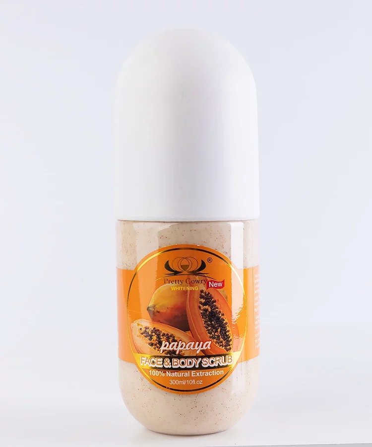 Peeling do twarzy i ciała Pretty Cowry z extactem papaya