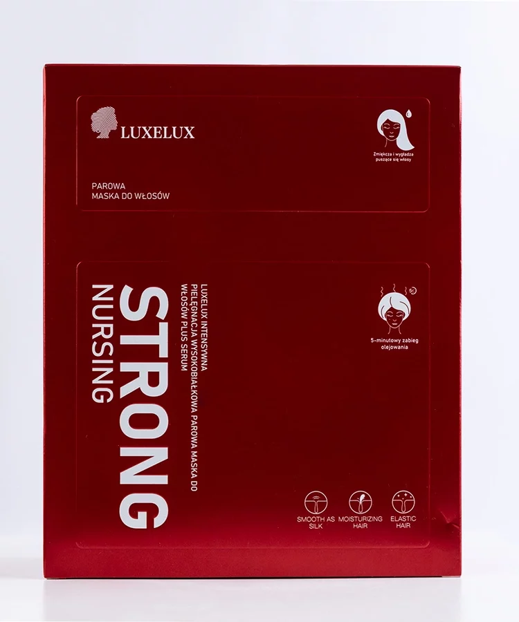 Parowa maska do włosów LUXELUX STRONG NURSING