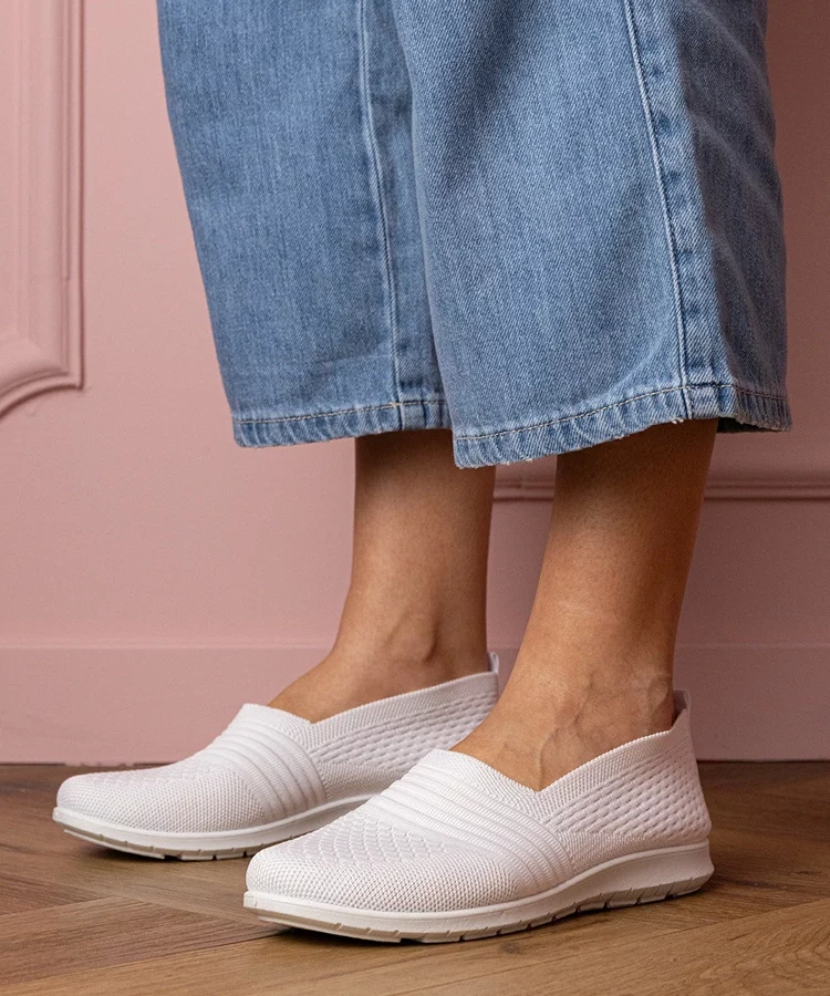 Białe damskie tenisówki Makana