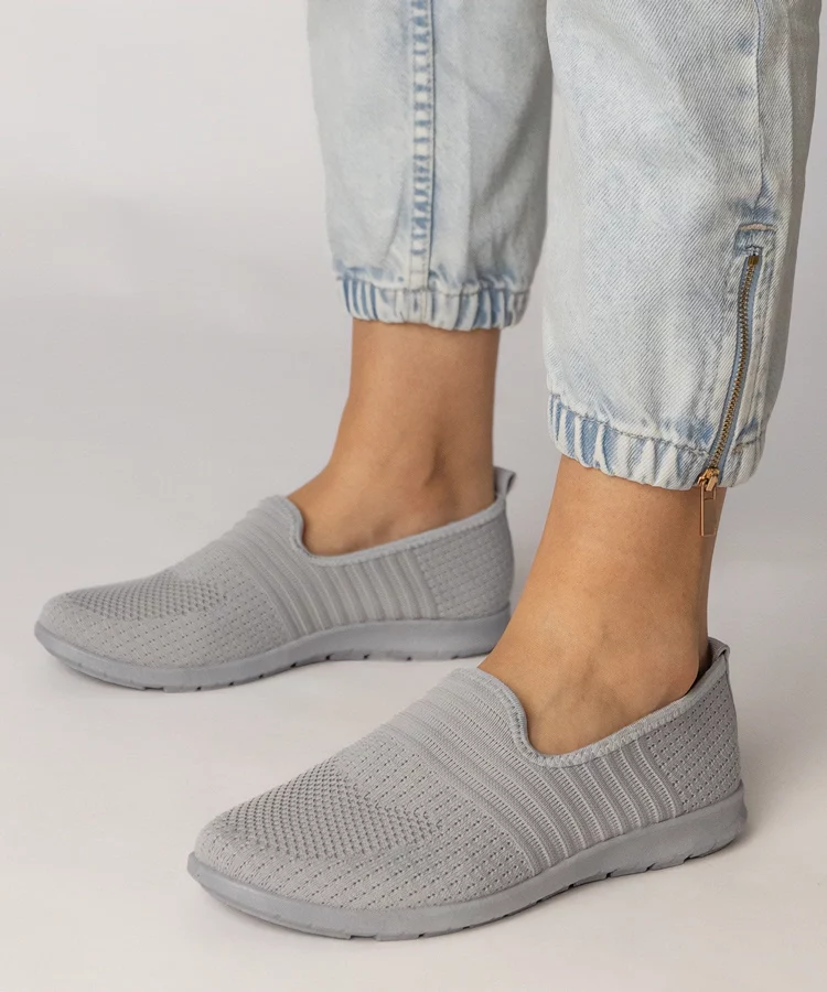 Szare damskie tenisówki Saris