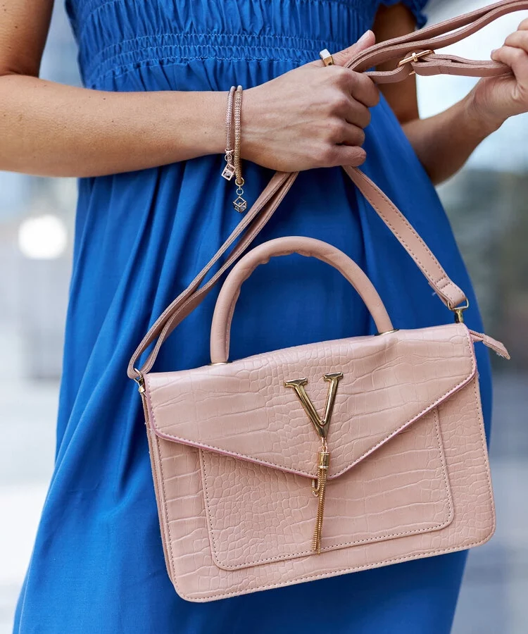 Torebka na ramię z motywem skóry krokodyla Barsa