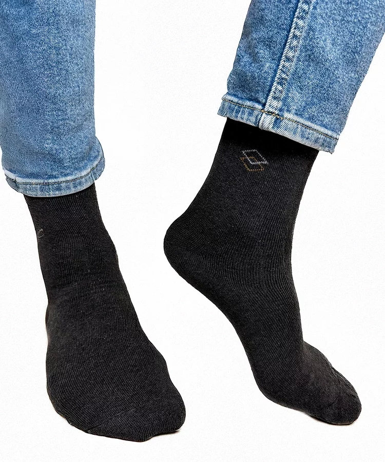 Ciemnoszare męskie ciepłe skarpetki Narus