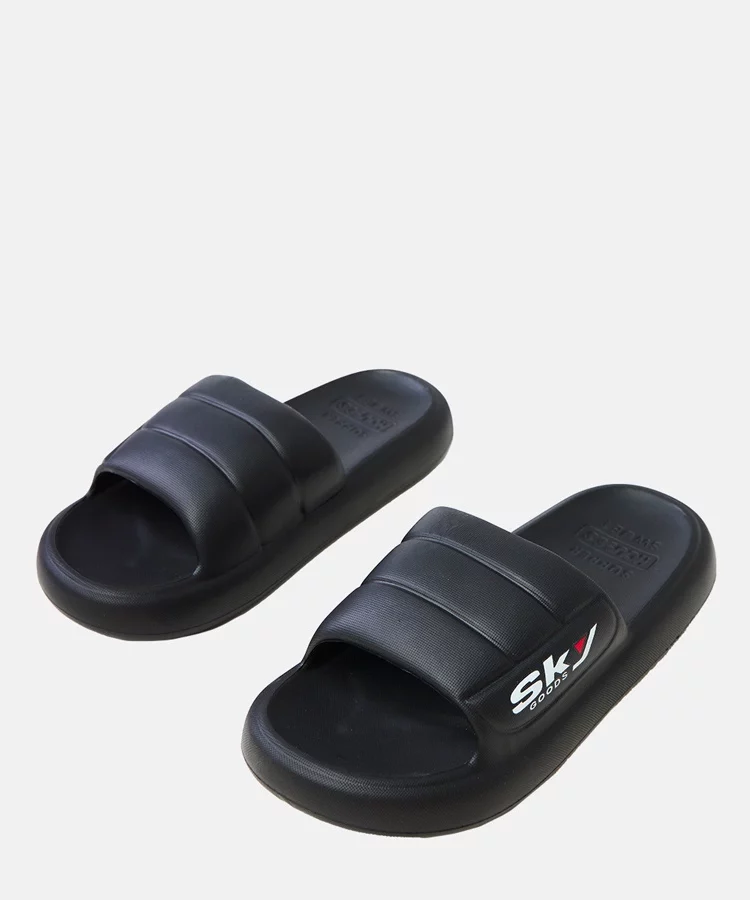 Czarne klapki męskie gumowe Torwald